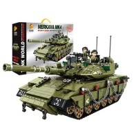 Конструктор Panlos brick - Основний бойовий танк Меркава (МК4).  Вік 6+. Лего, Lego