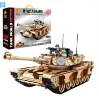 Конструктор Panlos brick - Танк США М1А2 Абрамс. Вік 6+. Лего, Lego