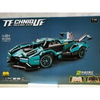Конструктор Technique - Lamborghini V12, бірюзовий. Вік 6+. Лего, Lego