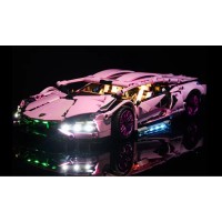 Конструктор Lamborghini  Sian EKP 37, рожевий. Вік 12+. Лего, Lego