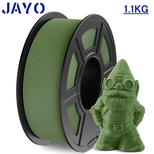 Філамент JAYO PLA Olive green (Оливково-зелений), 1,1 кг, з ПДВ