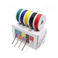 Набір силіконових проводів 22AWG — 5 кольорів, 50 метрів