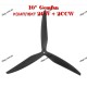 Пропелери 10"  Gemfan Cinelifter Glass Fiber Nylon 1050 3 лопаті, комплект (2CW+2CCW)
