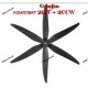 Пропелери 8"  Gemfan 8040-3 Black Reinforced PC комплект (2CW+2CCW)