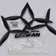 Пропелери 8"  Gemfan 8040-3 Black Reinforced PC комплект (2CW+2CCW)