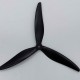 Пропелери 8"  Gemfan 8040-3 Black Reinforced PC комплект (2CW+2CCW)