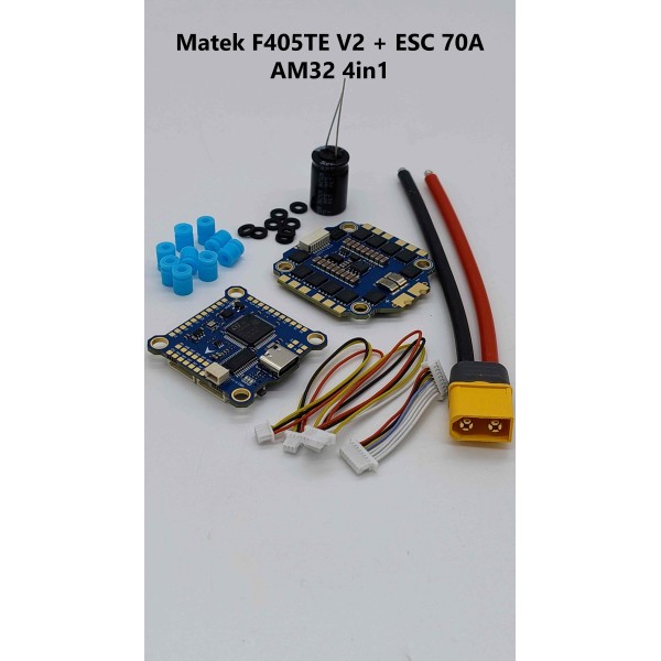 Польотний стек Matek F405TE V2 + ESC 8S 70A AM32 4in1