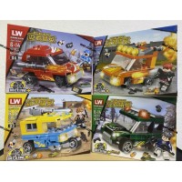 Конструктор - LW Building Blocks - набір транспорту з Minecraft. Вік від 6 до 14, Лего, Lego