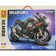 Конструктор SG Blocks - Мотоцикл Suzuki GSX R1000R (чорний). Вік 6+. Лего, Lego