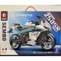 Конструктор SG Blocks - Мотоцикл CF moto CF250SR (світло сірий). Вік 6+. Лего, Lego