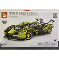 Конструктор Technique - Lamborghini V12, оливкова. Вік 6+. Лего, Lego