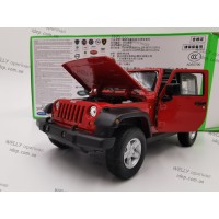 Model from Welly 2007 Jeep Wrangler, 1:24 scale, червоний, вік 3+