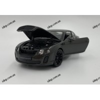 Model from Welly Bentley Continental Supersports, 1:24 scale, чорний, вік 3+