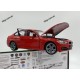Model from Welly BMW 335i, 1:24 scale, червоний, вік 3+