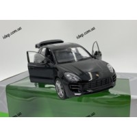 Model from Welly Porsche Macan Turbo, 1:24 scale, чорний, вік 3+