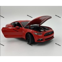 Model from Welly 2015 Ford Mustang GT, 1:24 scale, червоний, вік 3+