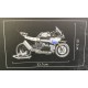 Конструктор Мотоцикл YamahaR1, сірий. Вік 8+. Лего, Lego 