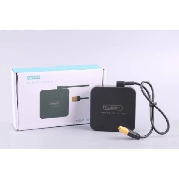 Зарядна станція для FPV-дронів ToolkitRC:  двопортовий зарядний пристрій M6D та компактний блок живлення на 100 Вт - ADP100