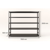 Металевий стелаж  1500*500*2000мм